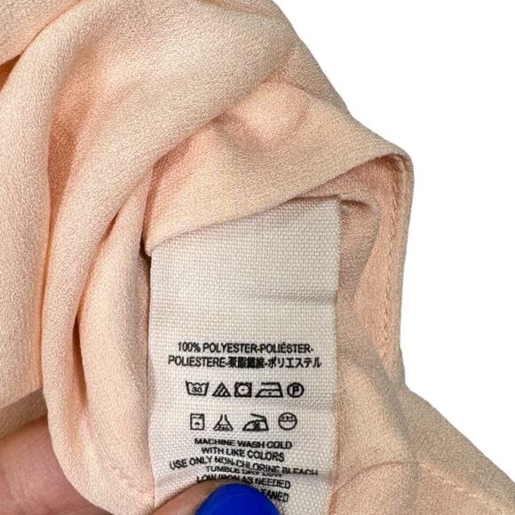 Free People Darcy Super V Top Pearl XS Sleeveless Oversized Pleated Boho Casual - Picture 8 of 8